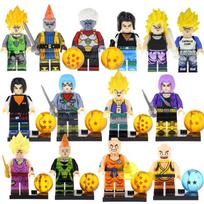 Dragon Ball statybinės kaladėlės Mini figūrėlės Rinkinys XP048-055 & XP062-069 MOC 24 Stiliai Kolekcionuojamos kaladėlės Žaislas Vaikams ir Suaugusiems 14pcs