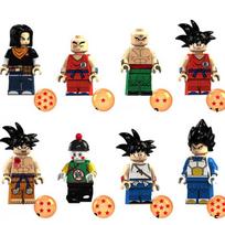 Dragon Ball statybinės kaladėlės Mini figūrėlės Rinkinys XP048-055 & XP062-069 MOC 24 Stiliai Kolekcionuojamos kaladėlės Žaislas Vaikams ir Suaugusiems Xp048-055