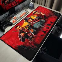 Xxl 900x400 Anime Mouse Pads Computer Accessories Red Dead Redemption 2 Game Keyboard Rubber Mousepad Pc Gamer Non-slip Desk Mat 30x60cm