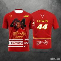 Lewis Hamilton 44 šeima „Still I Rise“ grafinis trumpomis rankovėmis marškinėlis, greitai džiūstantis, pralaidus orui, lengvas lenktynių marškinėlis suaugusiems gerbėjams XXL red