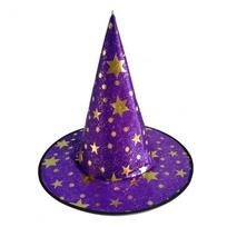 Realistiškas Helovino kostiumas Cosplay rekvizitai Cosplay raganos skrybėlė Madingas Helovino apsiaustas Vaikams Purple-Hat purple