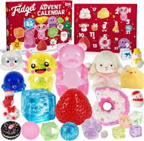 24 dienos Kalėdų atgalinės atskaitos advento kalendorius Fidget žaislas Squishy bandelė Streso mažinimo aklas dėžutės kalendorius JR16B：33.5*23*6.5cm:1100g