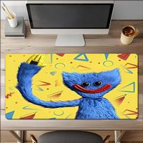 Huggy Wuggy Theme Mouse Pad, Non Slip Rubber Base, Multifunctional Office & Home Decor, Perfect for Workspace Personalization. 30cmx80cm
