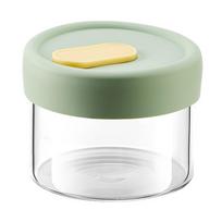 Glass Frozen Soup Packaging Box,Food Grade Chicken Soup Frozen Broth Storage Box,Airtight Glass Liquid Storage Containers 240ml žalia