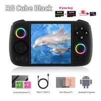 ANBERNIC RG CUBE Retro Handheld Game Console Video Player 3.95 Inch Screen WIFI Android 13 RGB Joystick8G+128G RGCube 512G PS2 juoda