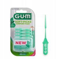 Gum Soft-Picks Rubber Interdental Brush, Medium 40 Pcs