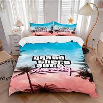 Gta Vice City Bedding 3 Piece Set Hd Print Duvet Cover Pillowcases For Teens Adult Bedroom Decoration Christmas Gift C9211642 140cmx210cm