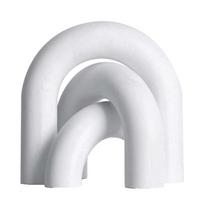 Decorative Wood Arc Ornament Hand-carved Arch Craft Ornament Modern Arched Wooden Model  Home Decor