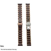 Crescent Steel & Ceramic Watch Strap for Apple, Huawei, and Samsung Watches - Trendy Women's Genuine Ceramic Bracelet 20mm