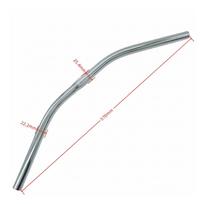 25.4mm Straight Tube Bicycle Handlebar, Curved Handlebar gray