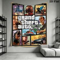 Grand Theft Auto Online Bedding 1 Duvet Cover 2 Pillowcase Without Core Soft And Comfortable Duvet Cover And Pillowcase Bedding Set 180cm x 230cm