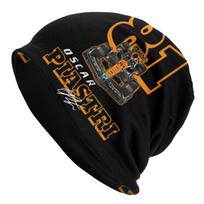Australian F1 Oscar Piastri Racing Driver Bonnet Beanie Knitted Hats Men Women Fashion Unisex Winter Warm Skullies Beanies Cap One Size black