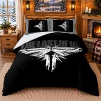 The Last Of Us Pattern Bedding 3Pcs Set Bed Sheet And Pillowcases For Indoor Bedroom 180cmx210cm