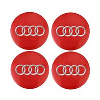 4 vnt. Metaliniai lipdukai ratų stebulės centrui, automobilio aksesuarai Audi A1 A2 A3 A4 A5 A6 A7 A8 Q1 Q2 Q3 Q4 Q5 Q6 Q7 Q8 TT B8 C6 B9