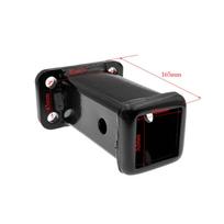 Square Tube Receiver with Bolt Holes Welded, Reinforced, Hardware, for Towing,