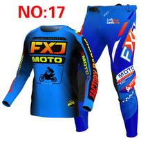NAUJAS 2025 FXJ geltonas enduro motocross aprangos komplektas mx džersis kelnės žalia motociklo apranga mtb carracing kostiumas Off Road įranga XXL - 38