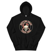 Better Dead Than Red Skull Hammer Sickle Anti Communist Graphic Hoodie L brown