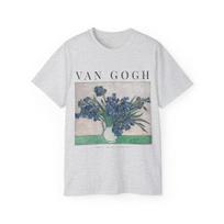 Vincent Van Gogh Irises Unisex Tee S-5XL 130 gray