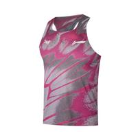 Men's Li-Ning Li Ning Dragon Sparrow Running Tank Top Men's Red Pink Gray M gray