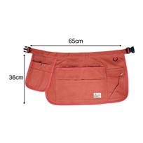 Gardening Apron with Multi-Pocket Waist Bag And Tool Holder for DIY brown