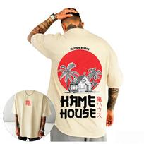Dragon Ball Vintage Kame House Muten Roshi Printed Men's and Women's Sports T-Shirt, New T-Shirt For Summer 2026 M beige