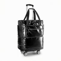 Wheeled Travel Bag Collapsible Luggage Space-Saving for Carry-on, Gym, Commuters