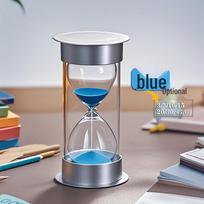 Durable Children's Hourglass Kitchen Timer - 5/10/30 Minutes, Study & Desktop Ornament mėlyna
