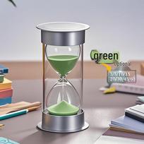 Durable Children's Hourglass Kitchen Timer - 5/10/30 Minutes, Study & Desktop Ornament žalia