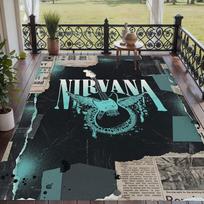 Soft Floor Carpet Nirvana Pattern Area Rug Decorative Mat For Home Room Decoration 80cmx120cm