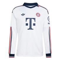Adidas Originals FC Bayern Jersey 26/27 Away Striped Slim Fit Knit Long Sleeve Football Shirt Player Version Men jerseys KE8583 5XL white