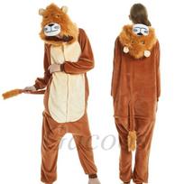 Gyvūnas Kiškis Liūtas Vilkas Tigras Helovino Kostiumai Kigurumi Suaugusiųjų Kombinezonai Vaikų Cosplay Drabužiai Moterys Vyrai Anime Vienas Gabalas Kombinezonas 4T (Height 95-105CM) beige