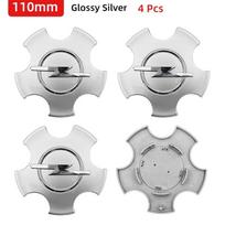 4 vnt. 53mm/100mm/110mm Automobilio ratlankių centriniai dangteliai Emblemos Aksesuarai Opel Insignia Corsa Antara Astra Zafira Omega Vectra white