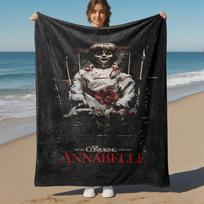 1 vnt. ANNABELLE CONJURING Lauko flanelės pledas Minkštas pliušinis dekoras iškyloms, stovyklavimui, miegamajam, žaidimų kambariui ar pietų pertraukai n1156A 150x200cm(59x79inch)