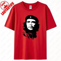 Che Guevaros marškinėliai Rebelės Kubos marškinėliai Gvadalupės revoliucijos T-shirt Laisvalaikio trumpomis rankovėmis Vyriški Aukštos kokybės medvilniniai laisvi viršutiniai drabužiai XL black