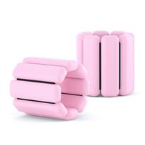Silikoninės svorio apyrankės bėgimui, sportui, plaukimui, jogai, fitnesui - Unisex Pink pink
