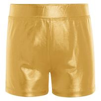 Girls Metallic Elastic Waistband Shiny Hot Pants Stage Performance Competition Dance Shorts 9-10 Years