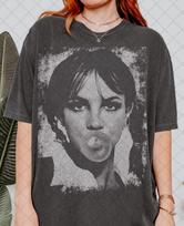 Comfort Colors Britney Spears burbulinio gumos baliono vintažiniai marškinėliai, Vintažiniai Britney Spears marškinėliai, Dovana vyrams ir moterims, Unisex marškinėliai L gray