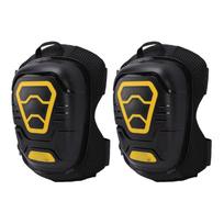 1 Pair Work Knee Pads Soft Foam Gel Cushioned Men Knee Guards for Construction Gardening Welding Tasks black