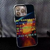 R-Radiohead Band Rainbow Phone Case For iPhone 16,15,14,13,12,11,8,7,Pro,Max,Plus,Mini,XS,SE Anti Fall Black Matte Hard iPhone17PRO gray