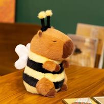 23/33Cm Cartoon Bee Capybara Plush Toy Stuffed Animal Capybara Turn Into Honeybee Plushies Funny Doll Children'S Room Decor Gift 33cm beige