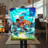1PC  Dragon Striker Blanket, High quality Comfortable for All Seasons, Home Decor, Warmth and Comfort 80cm x 120cm