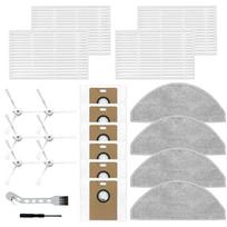 22pcs Set For The Narwals Freos S Robot Vacuum Cleaner - Accessories: Side Brush, Filter, Mop, And Dust Bag Set China Mainland white