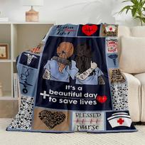 1PC Grey's movie Quotes Flannel Blanket Gift, Suitable for Both Men And Women, Soft Ideal for Beds And Sofa, Birthday Or Christmas Gift 75x90cm