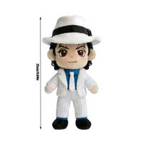 Personalized and Creative New Michael Jackson Peripheral Plush Toys, Dolls, Doll Gifts 24cm white