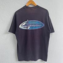 Vintage Local Motion Surf T Shirt Large - Faded Black Hawaii Skate Tee - Retro Y2K Oval Logo Double Sided Graphic Short Sleeve Size L S gray