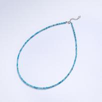 Natūralaus akmens karoliai Spinelis/Lapis Lazuli/Amazonitas/Ametistas/Turmalinas/Ametistas Grandinėlė 2MM Sidabras 925 Papuošalas Collier Femme 43-46cm gray