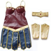 Halloween costumes, adult hero warrior stage costumes, made of leather XXXL beige