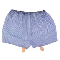 Unisex Sagging Boxer Striped Shorts Joke Stag Hen Night Costume Accessory gray
