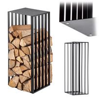 KADAX Metalinis stelažas malkoms, židiniui, kurui 90 cm Lentyna Regalas Didelis tvirtas Pattern 4