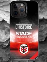 S-Stade-Toulousain dėklas telefonui iPhone 17 16 15 14 13 12 11 Pro Max Plus Sidabrinis Matinis Juodas Dangtelis iPhone13